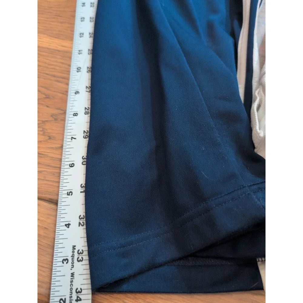 Adidas Originals Track Pants Mens 2XL Tall Blue Elastic Waist 3 Stripe Pockets